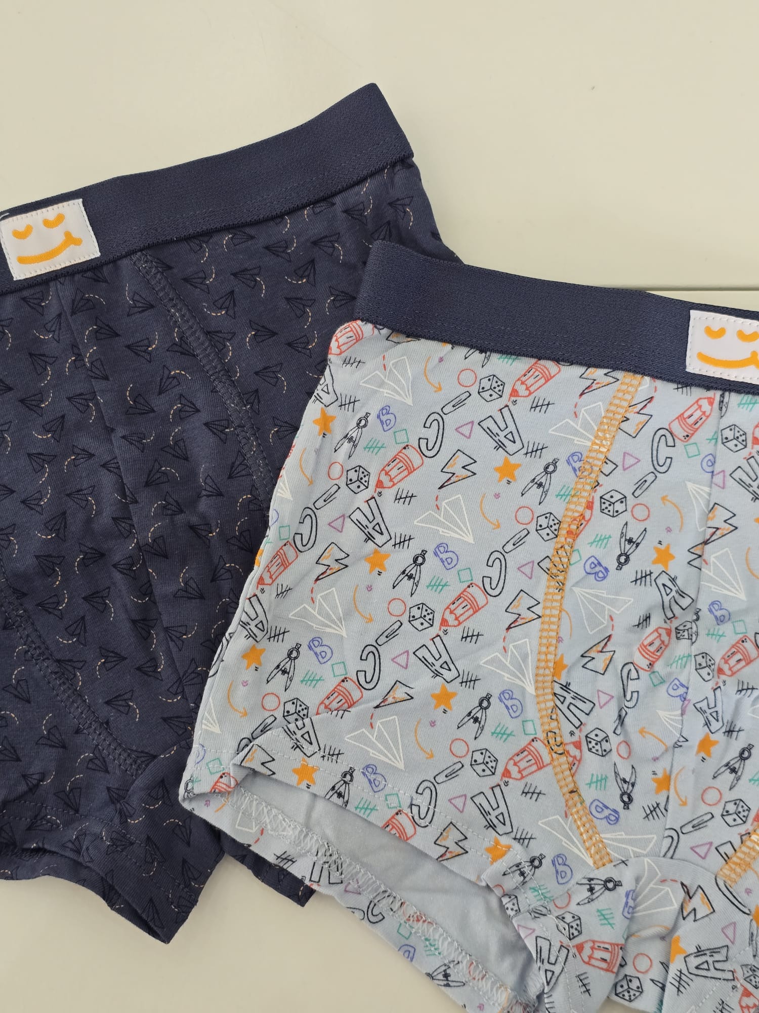 Set Boxer azzurri e blu