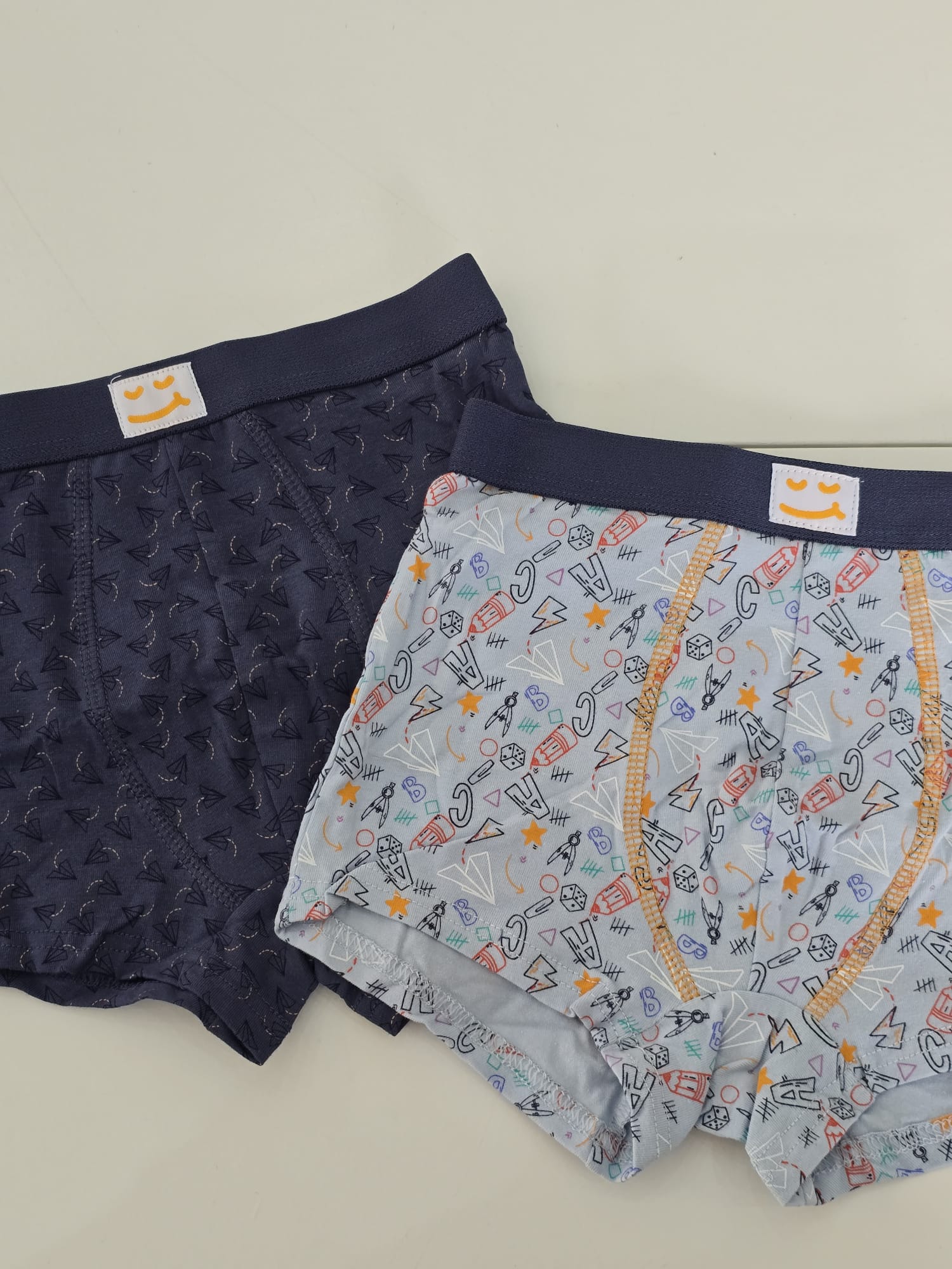 Set Boxer azzurri e blu