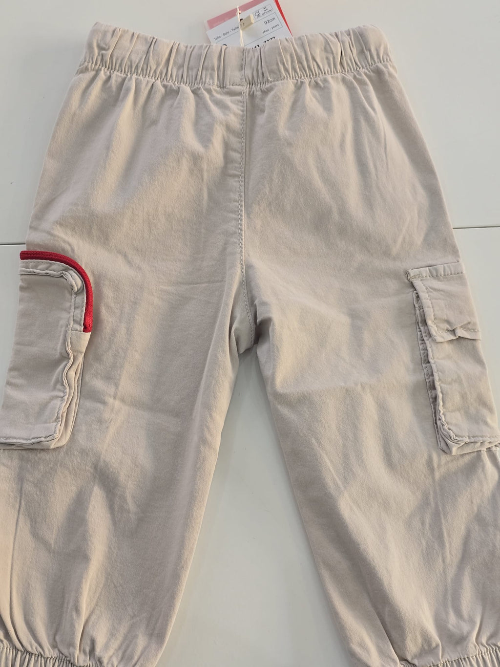 Pantalone cotone beige