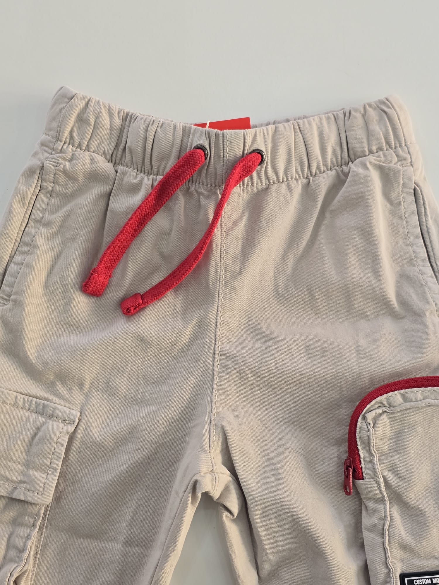 Pantalone cotone beige
