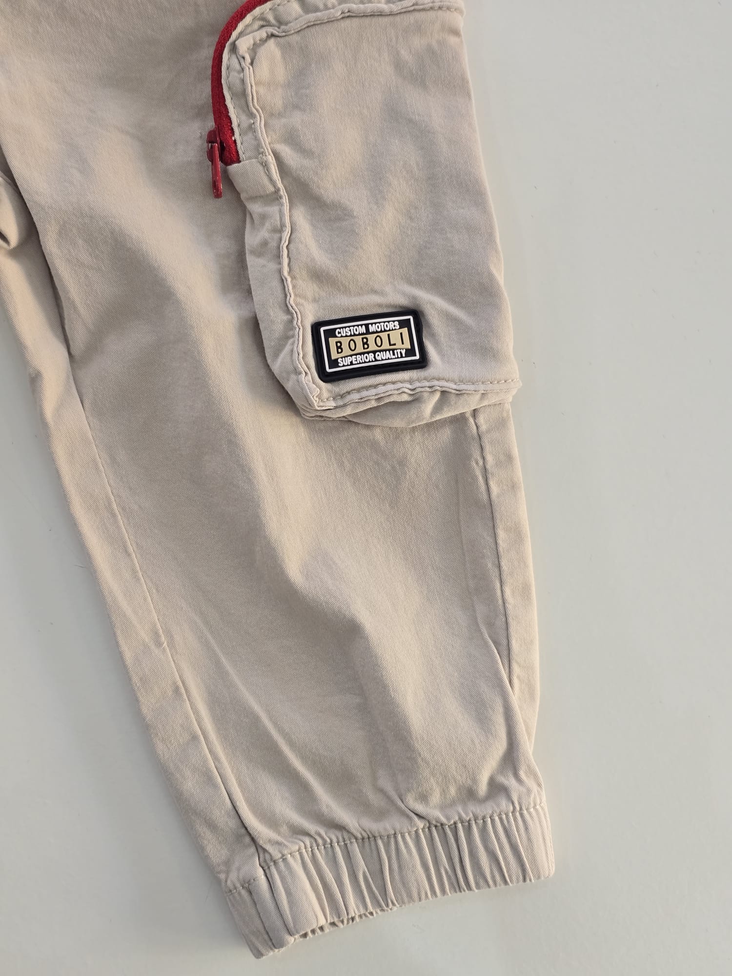 Pantalone cotone beige