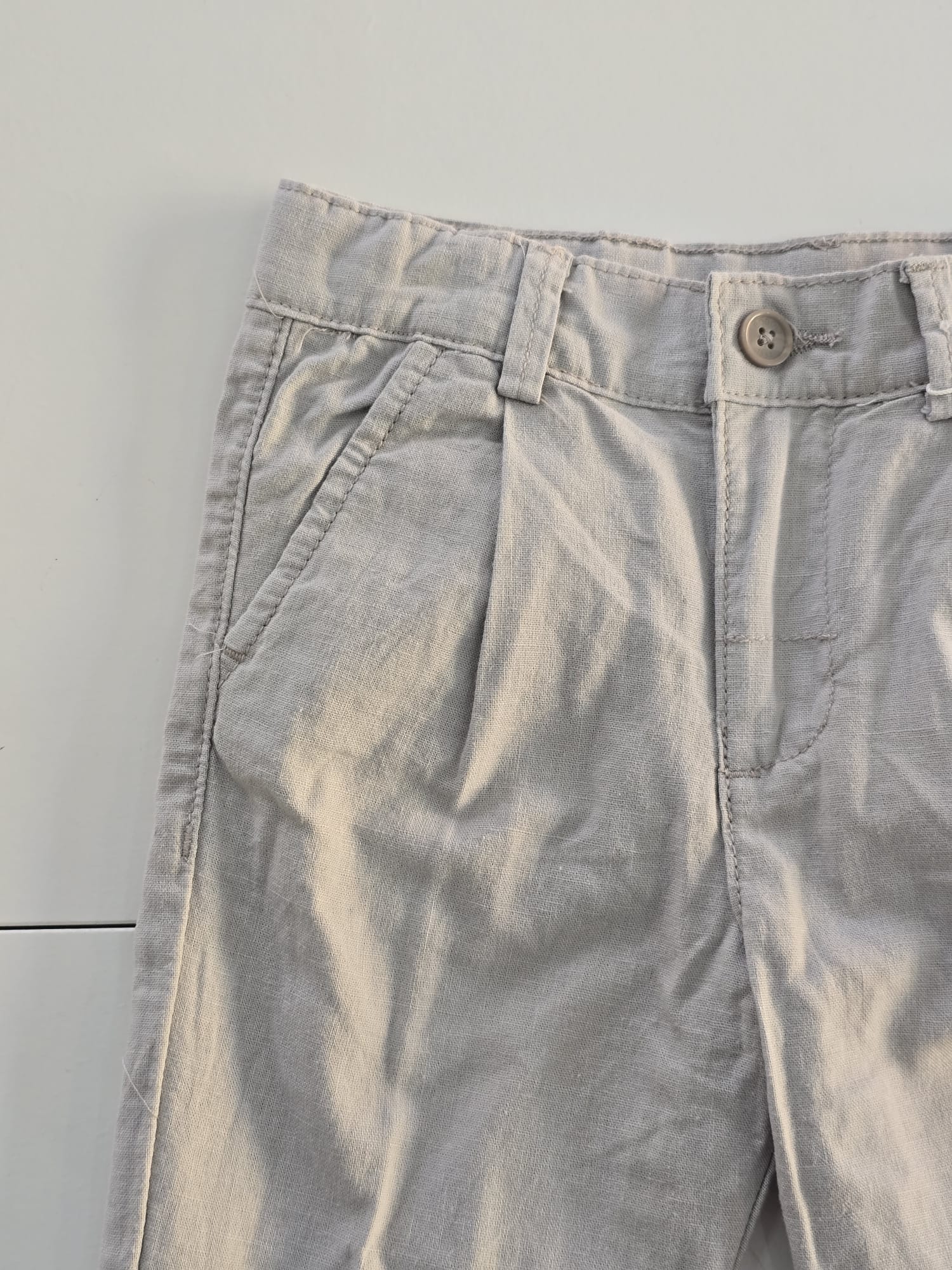 Pantalone lino grigio
