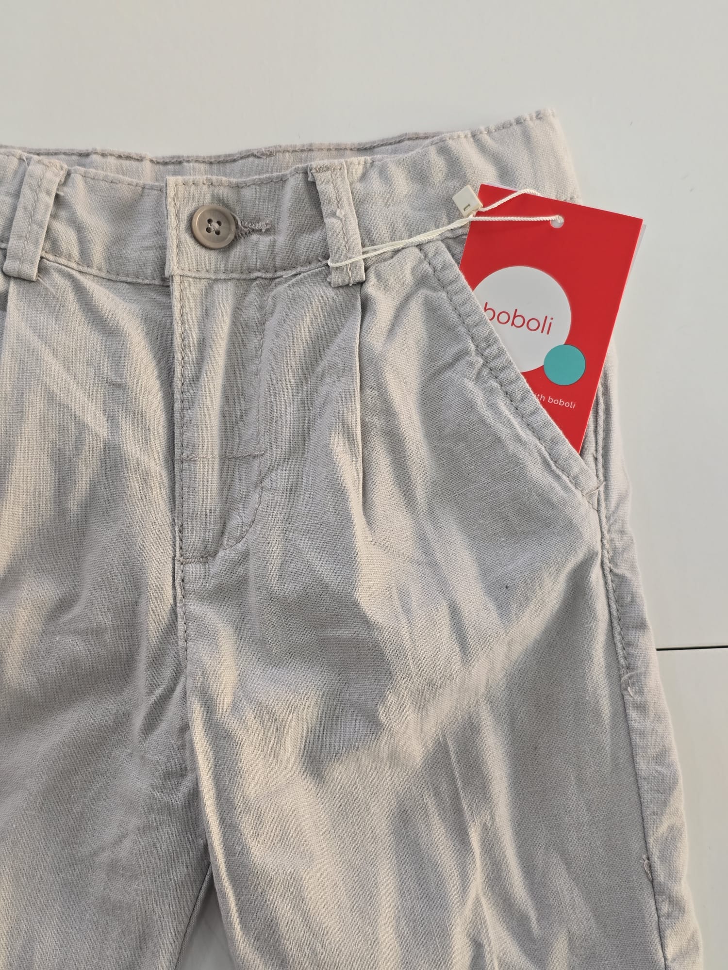 Pantalone lino grigio