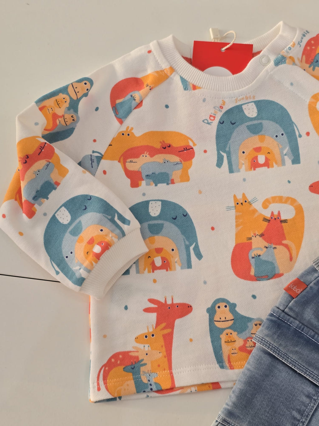 Completo animali denim